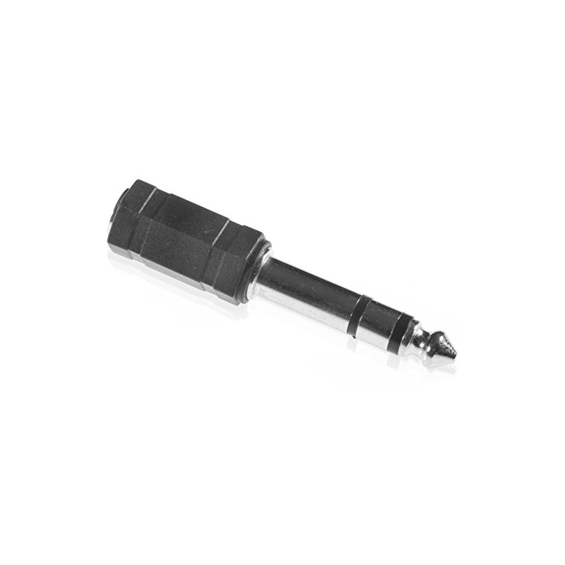 Poppstar - 2x Audio Jack Adapter (3.5mm socket to 6.3mm