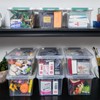 Eslite 6 Quart Plastic Stackable Storage Latch Bins,Clear Latching Box