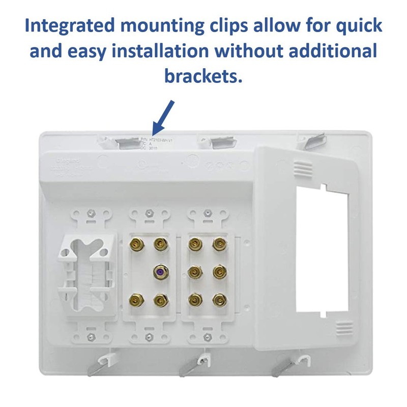 Legrand - OnQ Home Theater Connection, Recessed TV Outlet Supports