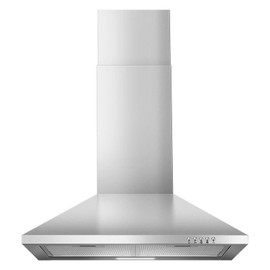 SNDOAS 24 inch Range Hood,Stainless Steel Oven Vent Hood,Wall Mount Kitchen Hood,Ducted/Ductless Chimney-Style Kitchen Exhaust Hood with Push Button Control,Stove Vent Hood with 3-speed Fan