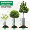 UQM Tree Trunk Protector, 12 Pcs Metal Tree Guards Trunk