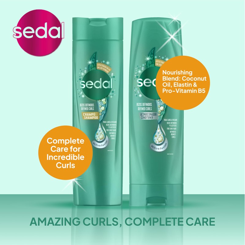 SEDAL Defined Curls Shampoo 400ml and Conditioner 350ml 2 Pack