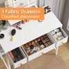 HIGDBFE HIGDBFE Makeup Vanity Desk with Mirror and Lights &