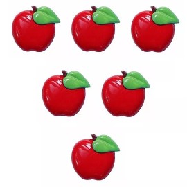 Shelly's Buttons and More Red Shiny Apples! - Buttons for Craft Sewing Scrap - Shelly's Buttons and More