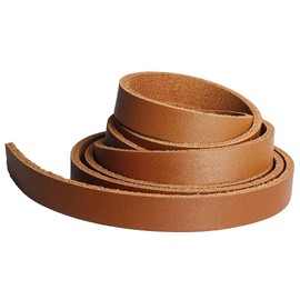 LolliBeads (TM) Genuine Leather Strap Leather Strip 1/2 Inch Wide and 72 Inches Long, Walnut Brown