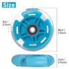 WHEELGOO 2-Pack Rear 80mm Scooter Replacement Wheels Colorful Flashing Wheels