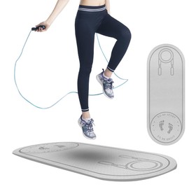 Jumping Rope Mat, Yoga Mat, 0.3 inch (8 mm) Thick, TPE Material, Training Mat, Jump Rope Mat, Stretching Mat, Exercise Mat, Soundproofing, Anti-Slip, Shock Absorption, Durable, Lightweight, Portable,