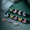 Hipunk 925 Sterling Silver Birthstone Butterfly Jewelry Women Crystal Animal