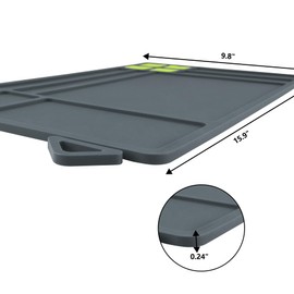 Raiseek Cleaning Mat, Pistol Gun Maintenance Mat,Anti-Slip Rubberized Repair Mat 15.9" x 9.8"(Grey)