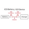Spektrum Adapter, 6": IC3 Battery/IC2 Device, SPMXCA320, 1 Count (Pack