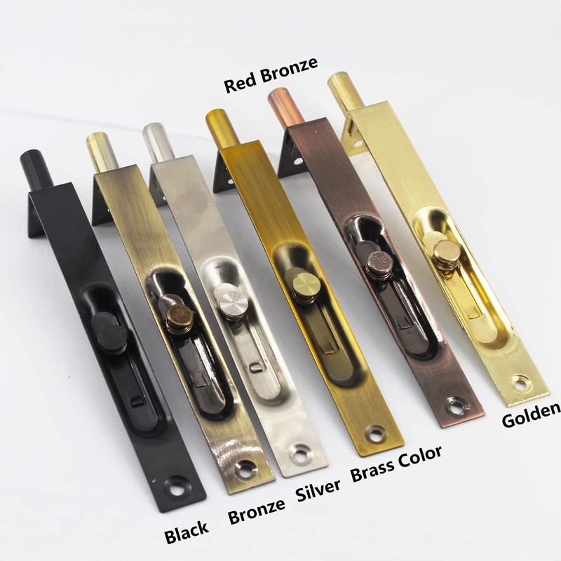 6 Inch Stainless Steel Concealed Door Lock Flush Slide Latch