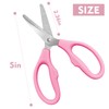Pink Scissors for School Multipurpose Stylish: 5 inch - Comfort