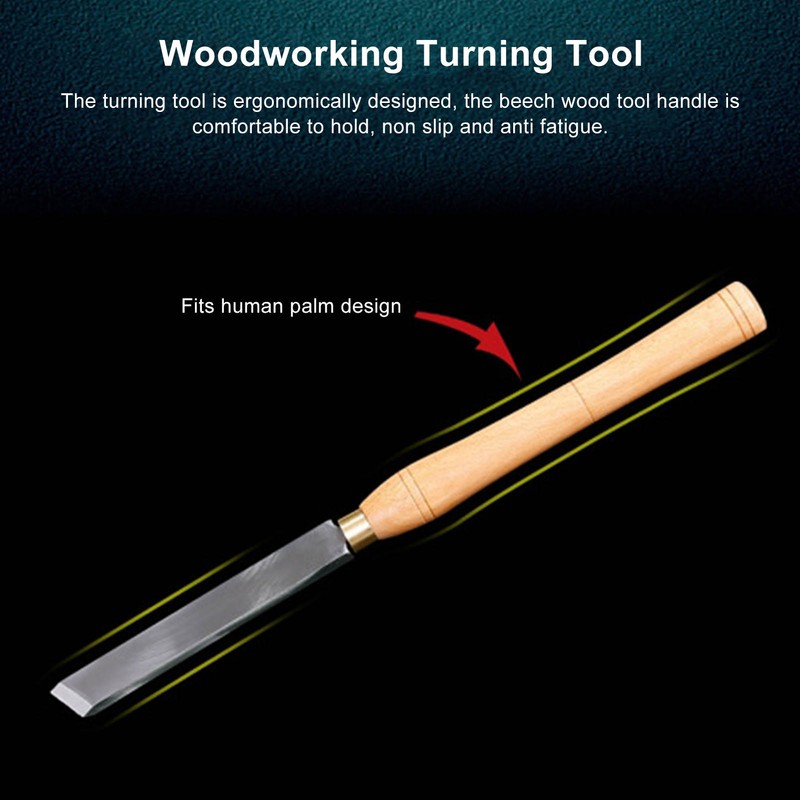 Half Round Turning Tool High Speed Steel Beech Handle Lathe