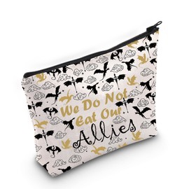 ZJXHPO Fourth Book Cosmetic Bag We Do Not Eat Our Allies Makeup Bag With Zipper Dragon Rider Toiletry Bag (Allies)
