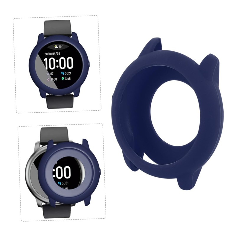 jojofuny 2pcs Watch Case Multi Protective Cover for Solar Smartwatch