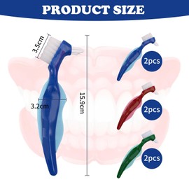 6 Stücke Zahnbürste, Zahnsreinigungswerkzeuge, Doppelseitige Zahnbürste, Zubehör Für Zahnpflege.