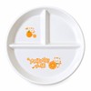 Ceramic Divided Dinner Plate – 3-Section Round Serving Plate for