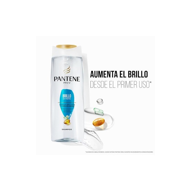 Pantene Pro-V Shampoo Brillo Extremo 400 ml