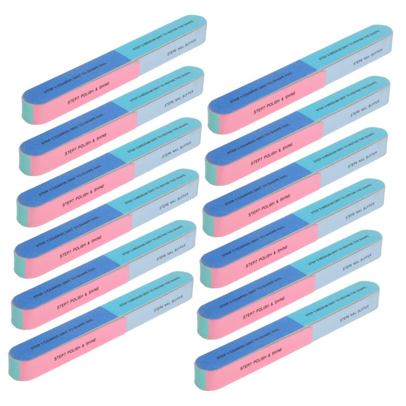 LALAFINA 24pcs Sided Nail File Professional Nail Art Tools for