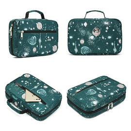 Bible Cover for Girls Bible Case Kids with Pockets Zip Study Bible Bag Childrens Good Holy Book Carrier Child Scripture Pouch Protector Organizer Cute Gift for Daughter Standard Size Christmas Gift