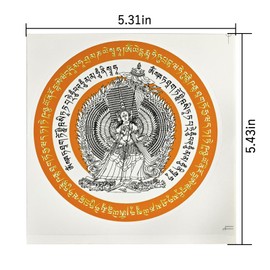 Feng Shui 5pcs White Umbrella Goddess Window Sticker Amulet Car Stickers 2025 Amulet