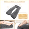 WhatsBedding Pregnancy Pillows,U-Shaped Pregnancy Pillows for Sleeping,Memory Foam Filling Full