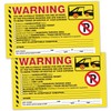 50 Parking Violation Stickers with You are Illegally Parked Multi