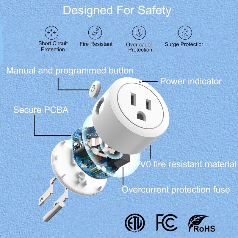 SRDKG 220v Remote Outlet Switch Wireless,Ac 120v Remote Control Outlet