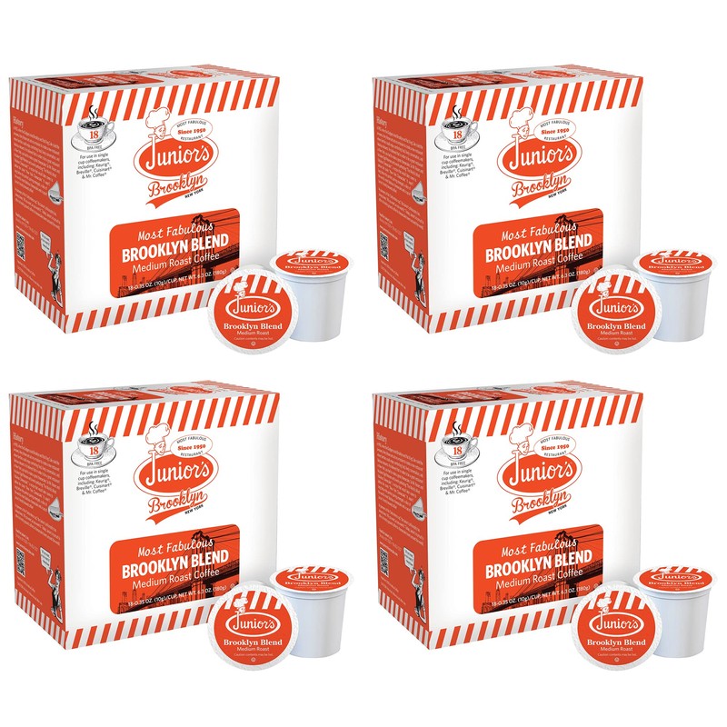 Junior's Most Fabulous Single Serve Coffee (Brooklyn Blend, 72 Count)