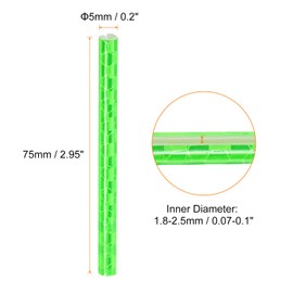 HARFINGTON 36pcs Bike Reflective Spoke Skins 0.2" Plastic Bicycle Spoke Reflectors Spoke Covers Trim Wrap Wheel 360°Visibility for Road Mountain Bike Motorcycles Decoration, Green