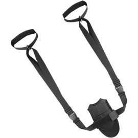다리 스트레칭 스트랩 조절 가능한 신축성 밴드 발과 종아리 Leg Stretching Strap Adjustable Elastic Band for Foot and Calf [Black]