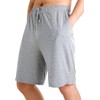 Men's Pajama Shorts with Pockets Lightweight Knit Sleep Bottom Loungewear
