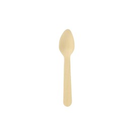 Metaltex 571300000 - Cucchiaio usa e getta in legno di betulla Cucchiaino da dessert