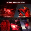 RECHOO Red Light Flashlight, High-Powered 3 Modes Red LED Rechargeable