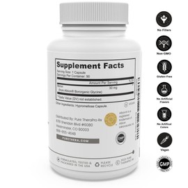 Pure TheraPro Rx Bio Boron, 30mg/Capsule, 90 Capsules, Bororganic Glycine Boron Supplements for Men & Women, Vegan Mineral Supplements for Bones, Cardiovascular Function & Immunity Support