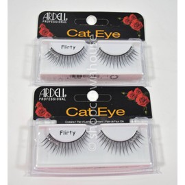 Ardell 2 Ardell Cat Eye False Eyelashes #FLIRTY Silver Jewel Rhinestone