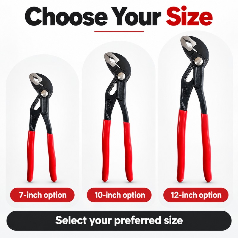 Adjustable Water Pump Pliers for Plumbing Repairs – Chrome Vanadium