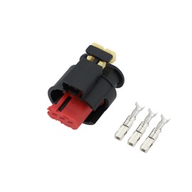 EMSea 1 Piece Automotive 3 Pin Ignition Coil Connector for Vauxhall Fiat Lancia Alfa Romeo OE 284425-1 284426-1 with 3 Crimp Connectors