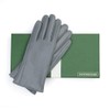 Downholme Touchscreen Leather Cashmere Lined Gloves for Women (Gray, M)