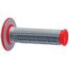 Renthal G163 Tapered/Half Waffle, Grey/Red, Dual Compound MX/Enduro Grips, 3-Pack