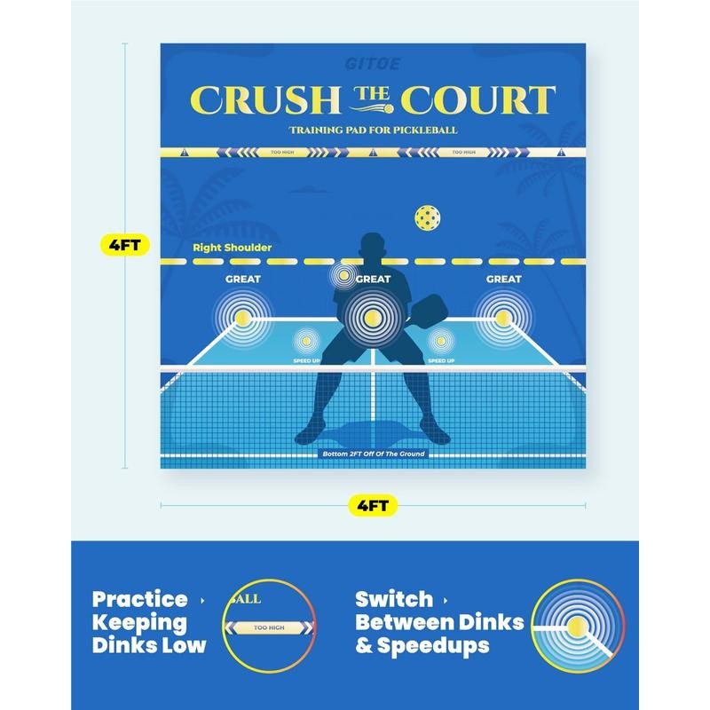 GITOE Training Pad for Pickleball, Beginner-Friendly Pickleball Training Equipment to
