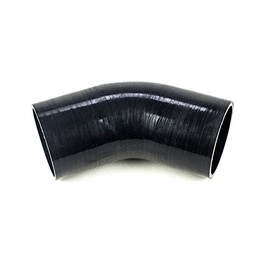 Squirrelly 2.5" Inch Elbow Black Silicone Reducer Coupler 3 Layers of Polyester Reinforcement Suitable 30 Degree Turbo Intake Pipe