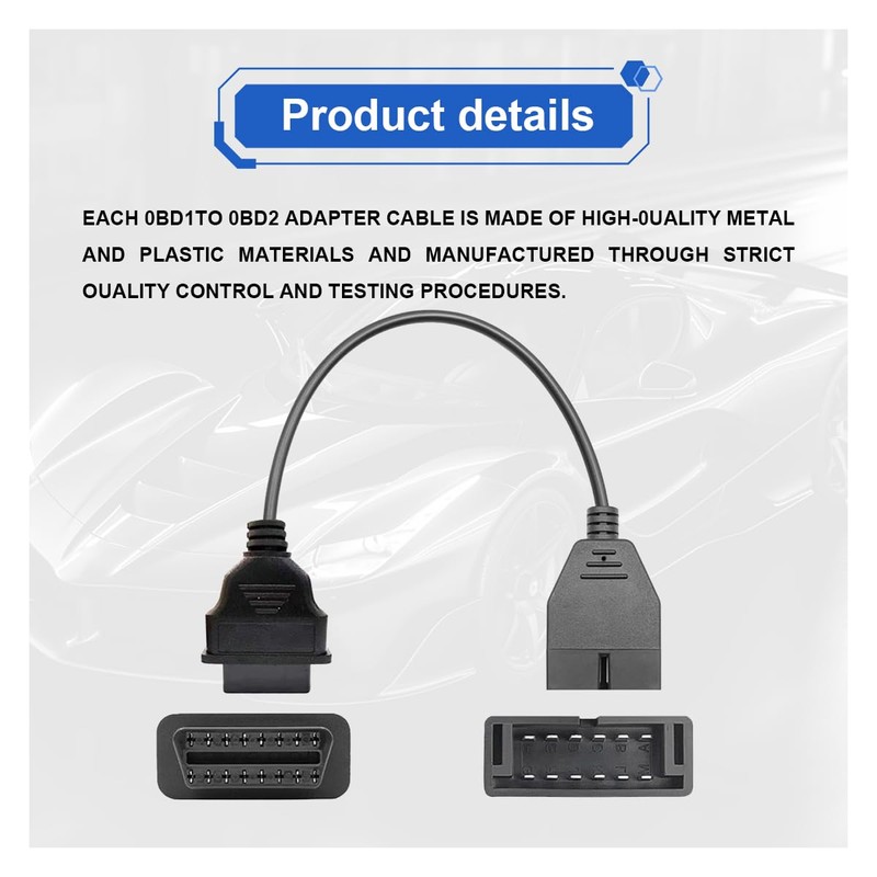 ZIMISI OBD1 Scanner, OBD1 to OBD2 Adapter, Car Code Reader,
