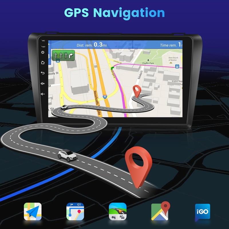 [2+64G] Android 15 Radio for Mazda 3/Mazda3 2004-2009: NHOPEEW 9
