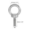 PATIKIL M6 x 20mm Lifting Shoulder Eye Bolt, 8Pcs 304