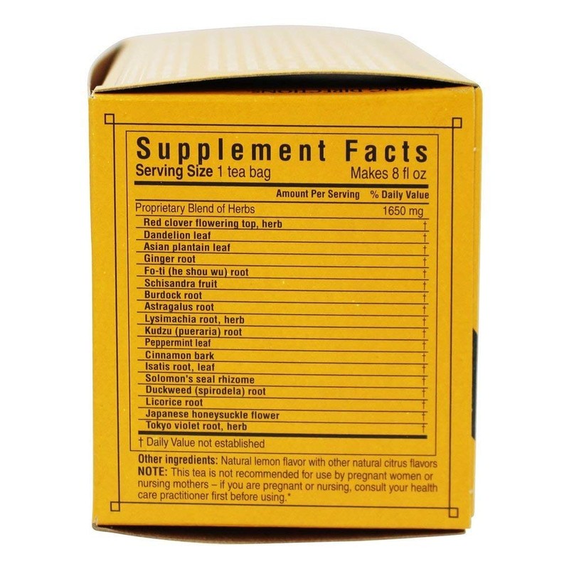 Triple Leaf Natural Herbal Tea, Detox 20 bags (Pack of