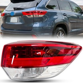Outer Right Side LED Taillight Assembly For 2017-2019 Toyota Highlander