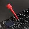Cleqee 20 Pcs Test Hook Clips Spring Loaded Clip Probe