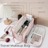 Travel Waterproof Makeup Bag,Portable Multi-Layer Large Capacity Makeup Pouch with