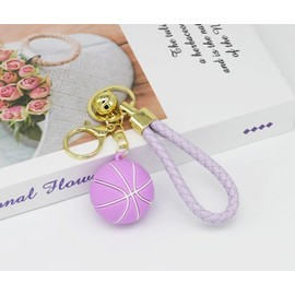 Moydolo Basketball Keychain Sports Ball Key Chain KeyRings Gift for Boys Girls Men Women